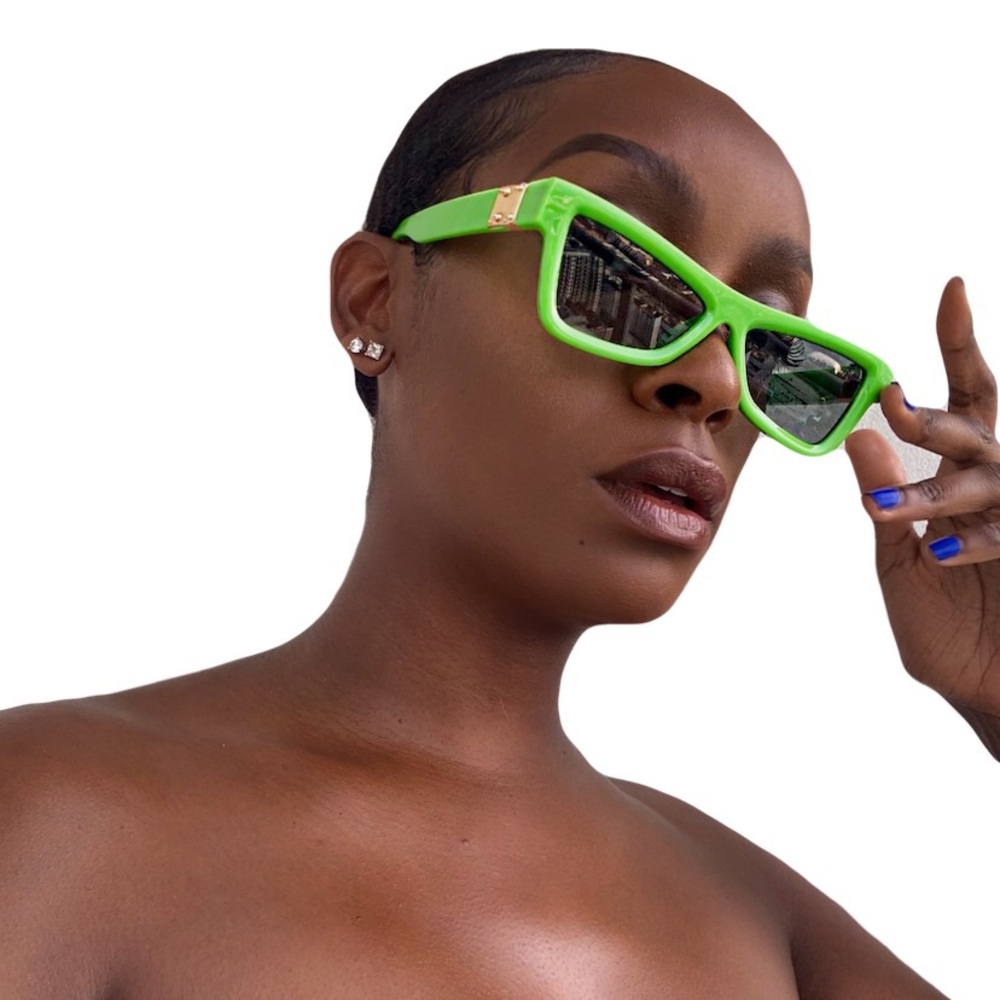 Bright Green Sunglasses